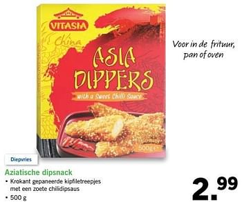 Aanbiedingen Aziatische dipsnack - Vitasia - Geldig van 08/05/2017 tot 14/05/2017 bij Lidl