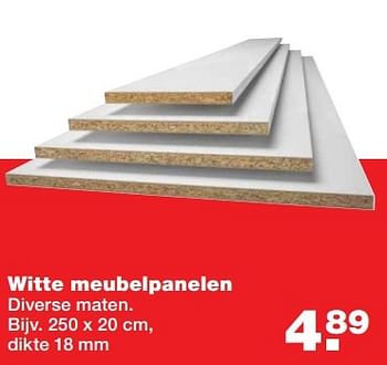 Aanbiedingen Witte meubelpanelen - Huismerk - Praxis - Geldig van 08/05/2017 tot 14/05/2017 bij Praxis