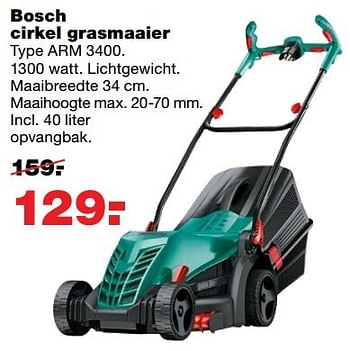 Aanbiedingen Bosch cirkel grasmaaier - Bosch - Geldig van 08/05/2017 tot 14/05/2017 bij Praxis