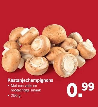 Aanbiedingen Kastanjechampignons - Huismerk - Lidl - Geldig van 08/05/2017 tot 14/05/2017 bij Lidl