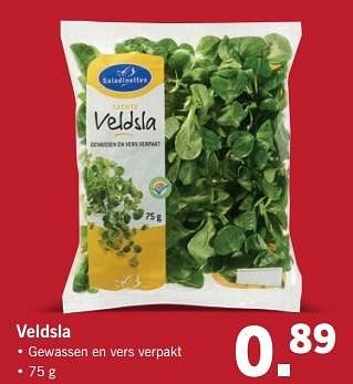Aanbiedingen Veldsla - Saladinettes - Geldig van 08/05/2017 tot 14/05/2017 bij Lidl