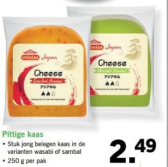 Aanbiedingen Pittige kaas - Vitasia - Geldig van 08/05/2017 tot 14/05/2017 bij Lidl