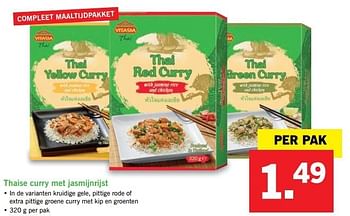 Aanbiedingen Thaise curry met jasmijnrijst - Vitasia - Geldig van 08/05/2017 tot 14/05/2017 bij Lidl