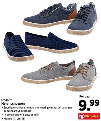 Aanbiedingen Herenschoenen - Livergy - Geldig van 08/05/2017 tot 14/05/2017 bij Lidl