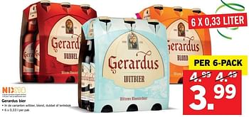 Aanbiedingen Gerardus bier - Gerardus - Geldig van 08/05/2017 tot 14/05/2017 bij Lidl