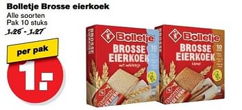Aanbiedingen Bolletje brosse eierkoek - Bolletje - Geldig van 10/05/2017 tot 16/05/2017 bij Hoogvliet