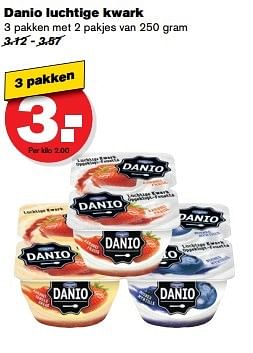 Aanbiedingen Danio luchtige kwark - Danio - Geldig van 10/05/2017 tot 16/05/2017 bij Hoogvliet