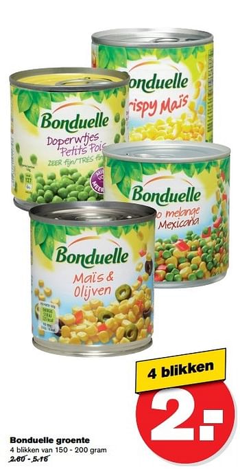 Aanbiedingen Bonduelle groente - Bonduelle - Geldig van 10/05/2017 tot 16/05/2017 bij Hoogvliet