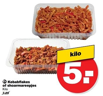 Aanbiedingen Kebabflakes of shoarmareepjes - Huismerk - Hoogvliet - Geldig van 10/05/2017 tot 16/05/2017 bij Hoogvliet