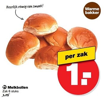 Aanbiedingen Melkbollen - Huismerk - Hoogvliet - Geldig van 10/05/2017 tot 16/05/2017 bij Hoogvliet