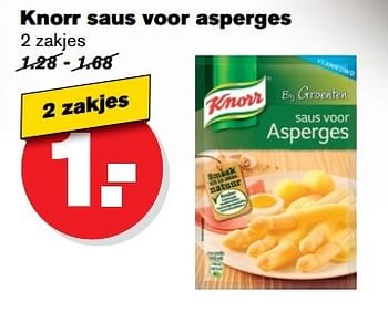 Aanbiedingen Knorr saus voor asperges - Knorr - Geldig van 10/05/2017 tot 16/05/2017 bij Hoogvliet