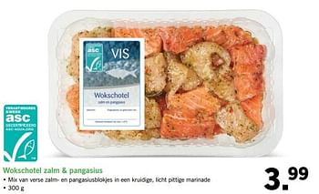 Aanbiedingen Wokschotel zalm + pangasius - Huismerk - Lidl - Geldig van 08/05/2017 tot 14/05/2017 bij Lidl
