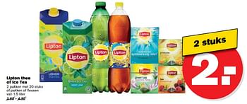 Aanbiedingen Lipton thee of ice tea - Lipton - Geldig van 10/05/2017 tot 16/05/2017 bij Hoogvliet