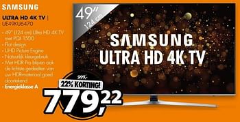 Aanbiedingen Samsung ultra hd 4k tv ue49ku6470 - Samsung - Geldig van 07/05/2017 tot 14/05/2017 bij Expert