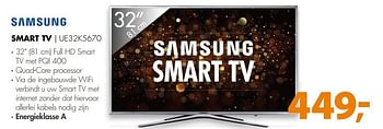 Aanbiedingen Samsung smart tv ue32k5670 - Samsung - Geldig van 07/05/2017 tot 14/05/2017 bij Expert