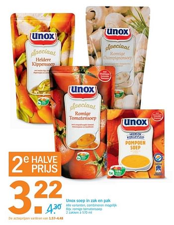 Aanbiedingen Unox soep in zak en pak - Unox - Geldig van 08/05/2017 tot 14/05/2017 bij Albert Heijn