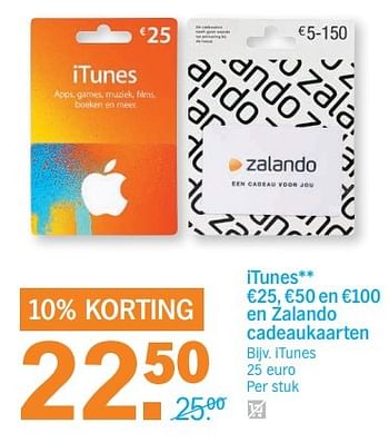 Aanbiedingen Itunes - Apple - Geldig van 08/05/2017 tot 14/05/2017 bij Albert Heijn