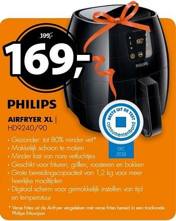 Aanbiedingen Philips airfryer xl hd9240-90 - Philips - Geldig van 08/05/2017 tot 14/05/2017 bij Expert