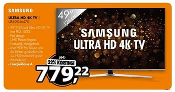 Aanbiedingen Samsung ultra hd 4k tv i ue49ku6470 - Samsung - Geldig van 08/05/2017 tot 14/05/2017 bij Expert
