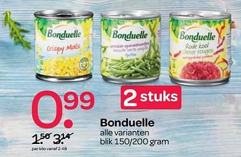 Aanbiedingen Bonduelle - Bonduelle - Geldig van 04/05/2017 tot 17/05/2017 bij Spar