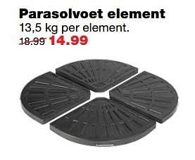 Aanbiedingen Parasolvoet element - Huismerk - Praxis - Geldig van 08/05/2017 tot 14/05/2017 bij Praxis