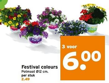 Aanbiedingen Festival colours - Huismerk - Gamma - Geldig van 08/05/2017 tot 14/05/2017 bij Gamma
