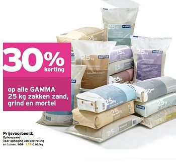 Aanbiedingen Ophoogzand - Huismerk - Gamma - Geldig van 08/05/2017 tot 14/05/2017 bij Gamma