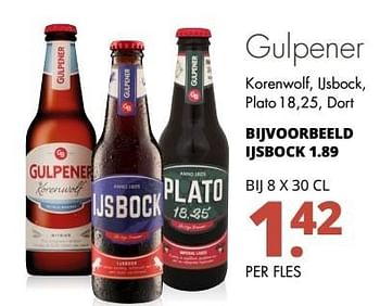 Aanbiedingen Gulpener korenwolf, ijsbock, plato 18,25, dort - Gulpener - Geldig van 08/05/2017 tot 20/05/2017 bij Mitra