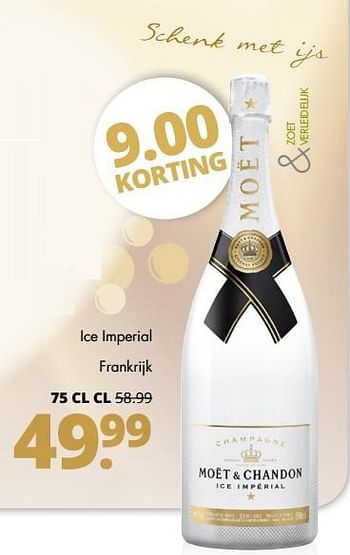 Aanbiedingen Ice imperial frankrijk - Moet &amp; Chandon - Geldig van 08/05/2017 tot 20/05/2017 bij Mitra