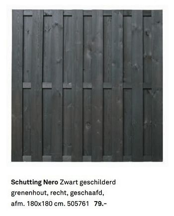 Aanbiedingen Schutting nero - Huismerk Karwei - Geldig van 03/04/2017 tot 20/05/2017 bij Karwei