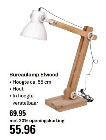 Aanbiedingen Bureaulamp elwood - Huismerk Karwei - Geldig van 10/05/2017 tot 14/05/2017 bij Karwei