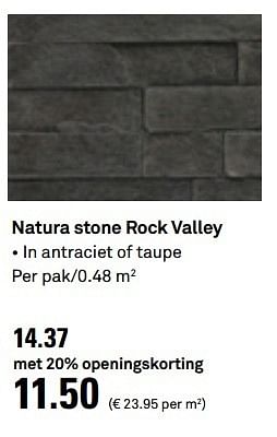 Aanbiedingen Natura stone rock valley - Natura - Geldig van 10/05/2017 tot 14/05/2017 bij Karwei
