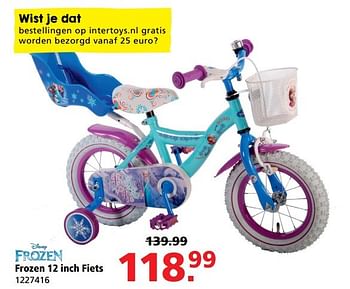Aanbiedingen Frozen 12 inch fiets - Disney  Frozen - Geldig van 08/05/2017 tot 21/05/2017 bij Intertoys