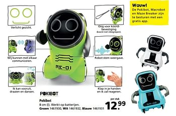 Aanbiedingen Pokibot groen - Pokibot - Geldig van 08/05/2017 tot 21/05/2017 bij Intertoys
