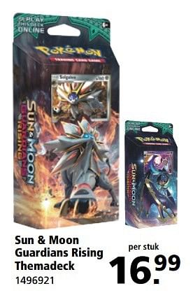 Aanbiedingen Sun + moon guardians rising themadeck - Pokemon - Geldig van 08/05/2017 tot 21/05/2017 bij Intertoys