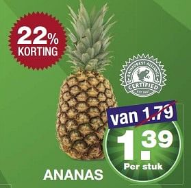 Aanbiedingen Ananas - Huismerk - Aldi - Geldig van 14/05/2017 tot 20/05/2017 bij Aldi