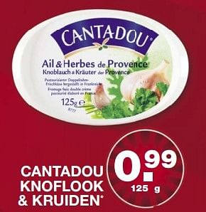 Aanbiedingen Cantadou knoflook + kruiden - Huismerk - Aldi - Geldig van 14/05/2017 tot 20/05/2017 bij Aldi