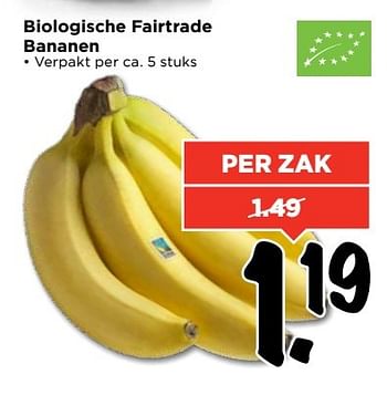 Aanbiedingen Biologische fairtrade bananen - Huismerk Vomar - Geldig van 14/05/2017 tot 20/05/2017 bij Vomar
