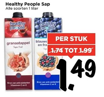 Aanbiedingen Healthy people sap - Healthy People - Geldig van 14/05/2017 tot 20/05/2017 bij Vomar