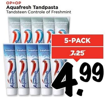 Aanbiedingen Aquafresh tandpasta - Aquafresh - Geldig van 14/05/2017 tot 20/05/2017 bij Vomar