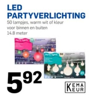 Aanbiedingen Led partyverlichting - Huismerk - Action - Geldig van 12/05/2017 tot 17/05/2017 bij Action