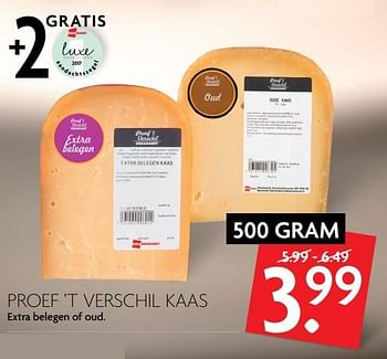 Aanbiedingen Proef `t verschil kaas extra belegen of oud - Huismerk - Deka Markt - Geldig van 14/05/2017 tot 20/05/2017 bij Deka Markt