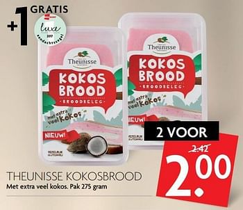 Aanbiedingen Theunisse kokosbrood - Theunisse - Geldig van 14/05/2017 tot 20/05/2017 bij Deka Markt