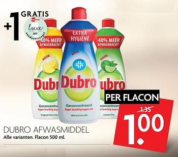 Aanbiedingen Dubro afwasmiddel - dubro - Geldig van 14/05/2017 tot 20/05/2017 bij Deka Markt