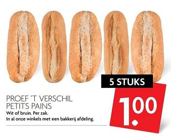 Aanbiedingen Proef `t verschil petits pains - Huismerk - Deka Markt - Geldig van 14/05/2017 tot 20/05/2017 bij Deka Markt