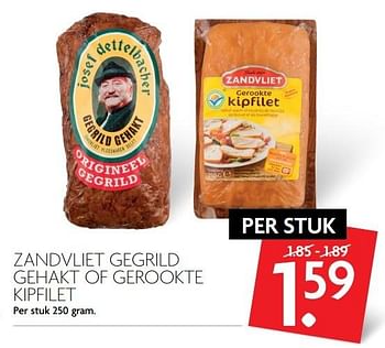 Aanbiedingen Zandvliet gegrild gehakt of gerookte kipfilet - Zandvliet - Geldig van 14/05/2017 tot 20/05/2017 bij Deka Markt