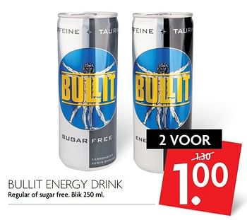Aanbiedingen Bullit energy drink regular of sugar free - Bullit - Geldig van 14/05/2017 tot 20/05/2017 bij Deka Markt