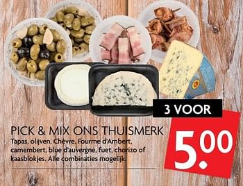 Aanbiedingen Pick + mix ons thuismerk - Huismerk - Deka Markt - Geldig van 18/05/2017 tot 21/05/2017 bij Deka Markt