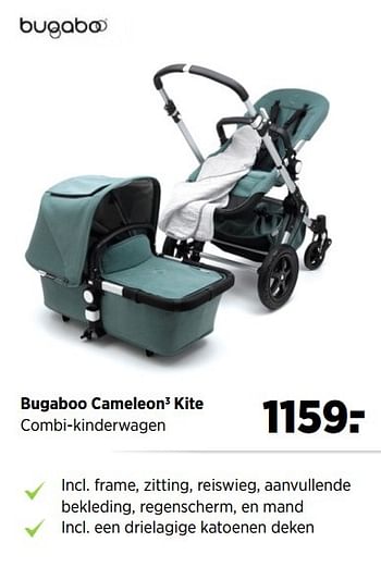 Aanbiedingen Bugaboo cameleon3 kite combi-kinderwagen - Bugaboo - Geldig van 28/04/2017 tot 22/05/2017 bij Babypark