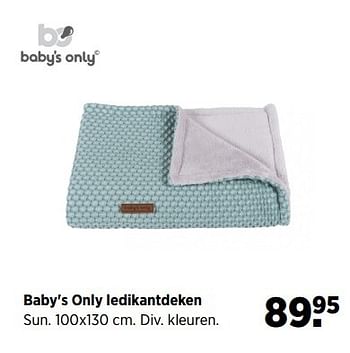 Aanbiedingen Baby`s only ledikantdeken - Baby's Only - Geldig van 28/04/2017 tot 22/05/2017 bij Babypark